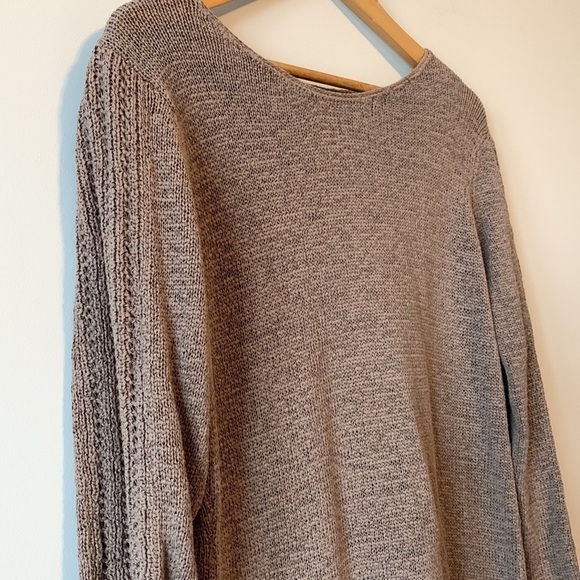 Rachel Zoe Brown Cotton Mix Crew Fall Sweater Size XL - Picture 8 of 16